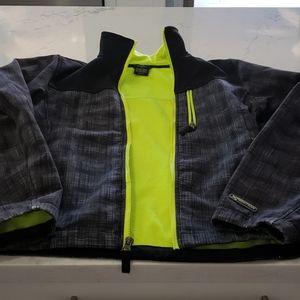 Expedition Light Fleece Lined BLACK AND NEON jacket